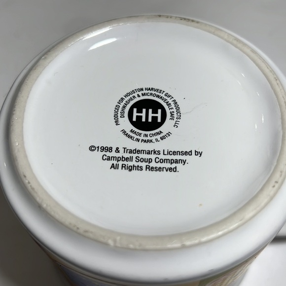 Andy Warhol Campbell Soup Can Coffee Mug 1998 Houston Harvest - Picture 6 of 7